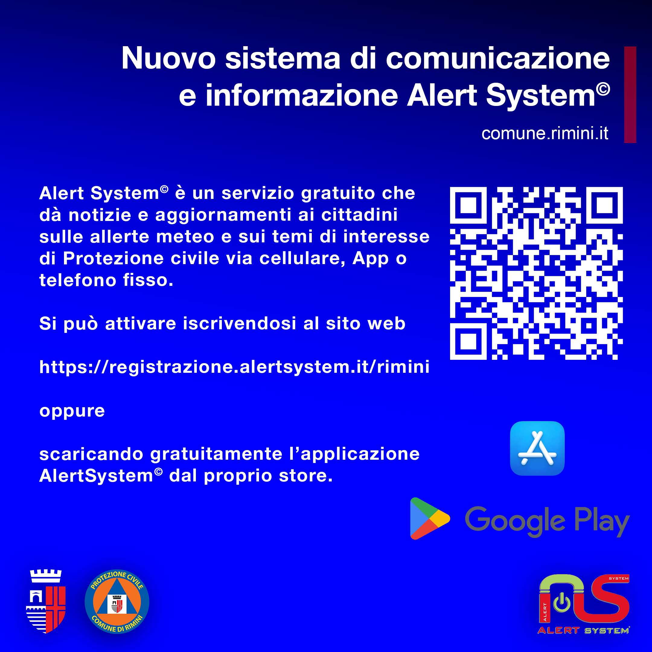 qrcode iscrizione alert system