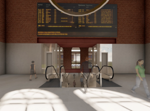 rendering sottopasso stazione