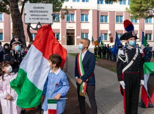 inaugurazione giardini milite ignoto