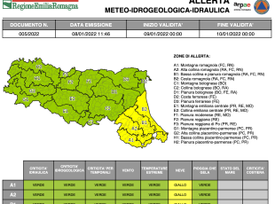 Allerta Meteo gialla per neve domani a Rimini