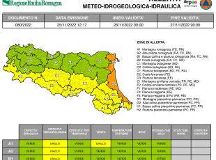 Allerta meteo n. 80