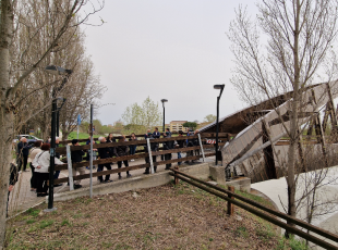 riconsegnato il ponte degli scout alla città