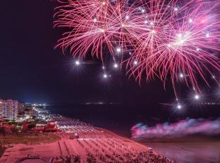 fuochi d'artificio rosa