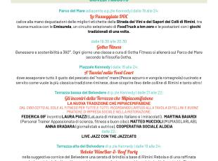 Programma 1 giorno giovedì 1 agosto