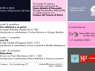 Cinema e psicoanalisi: in Cineteca tre proiezioni per andare “Oltre il buio” e riflettere sul lutto e la sua elaborazione